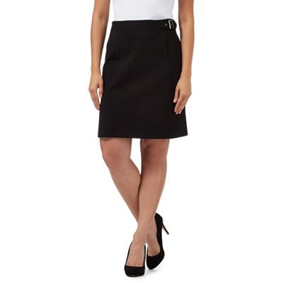 The Collection Black ponte A-line skirt
